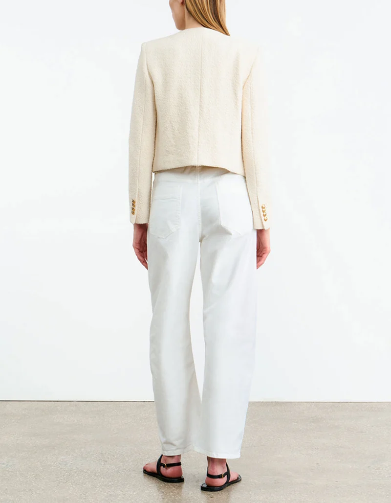 Cropped Bouclé-Blazer Patti