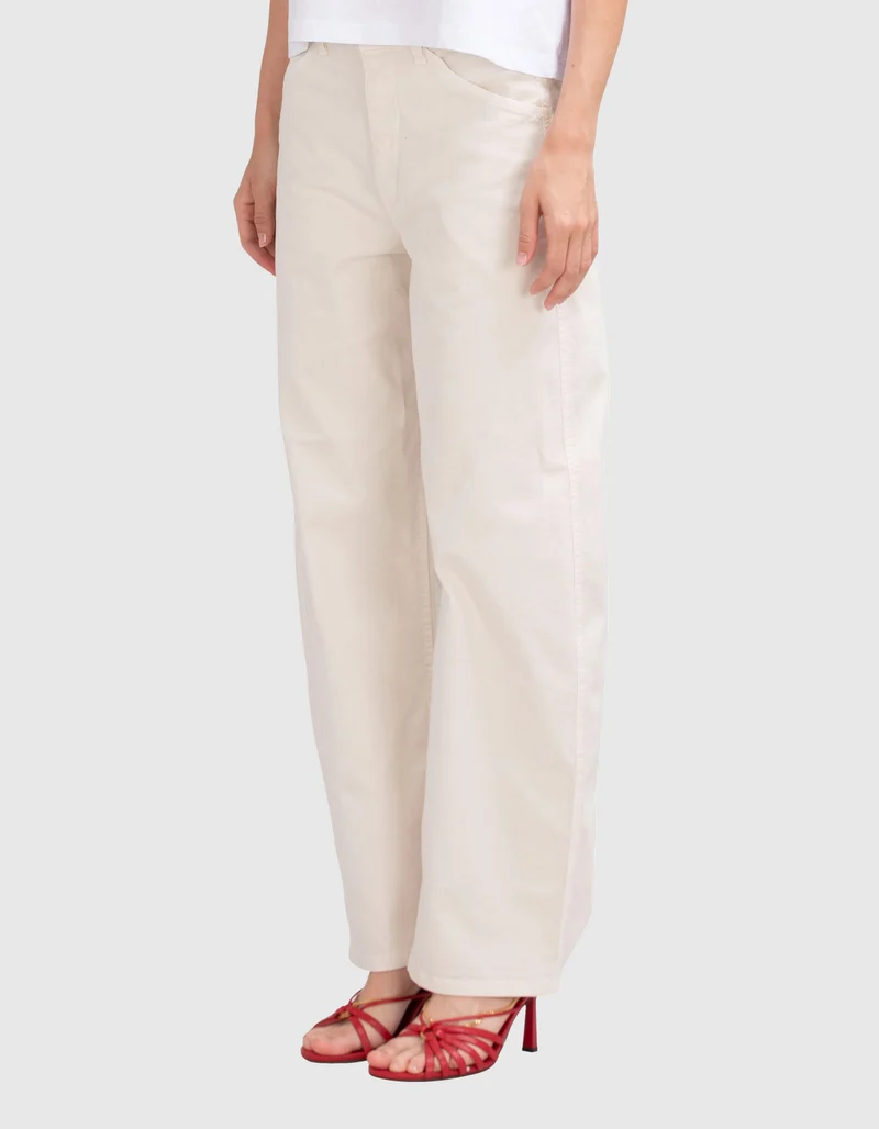 Mid-Rise Relaxed Barrel-Leg Hose