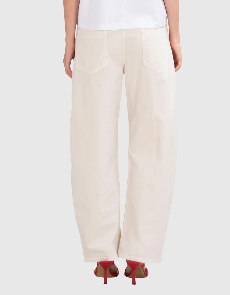 Mid-Rise Relaxed Barrel-Leg Hose