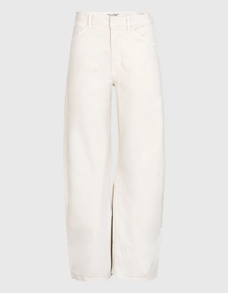 Mid-Rise Relaxed Barrel-Leg Hose