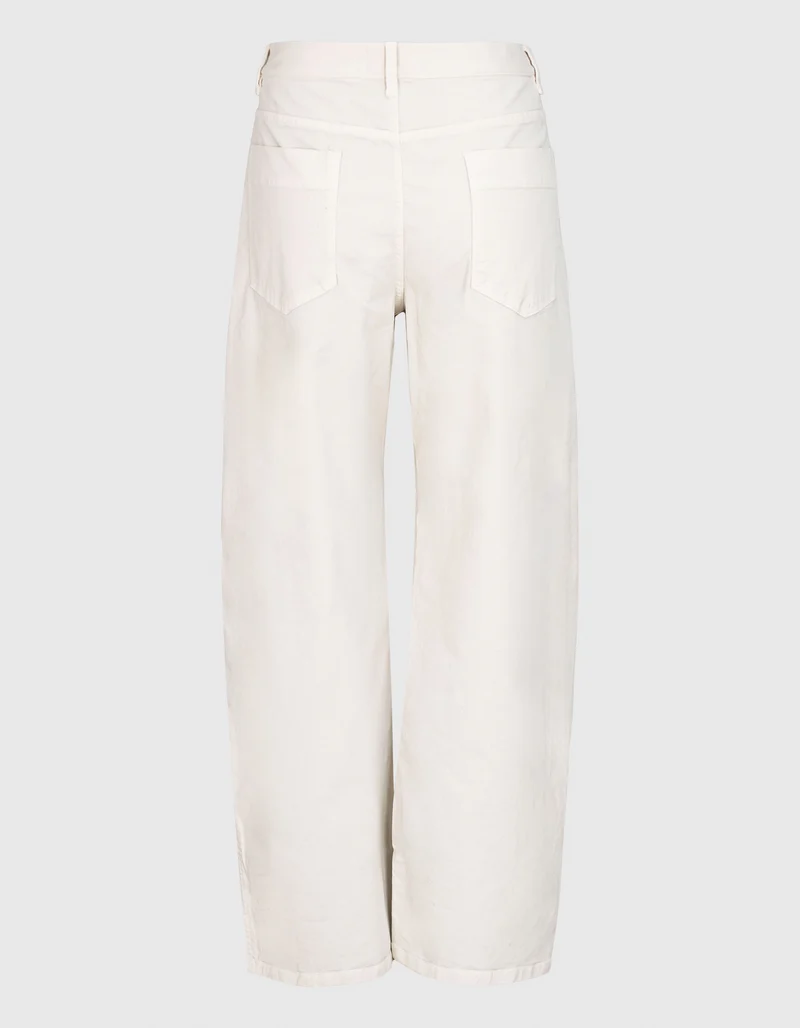 Mid-Rise Relaxed Barrel-Leg Hose