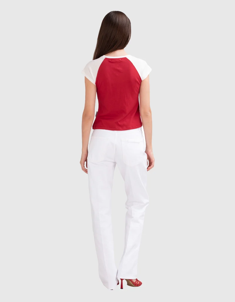 High-Rise Straight-Leg Jeans The Vertical