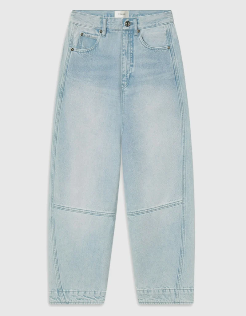 Washed-Out Barrel Jeans The Twisted