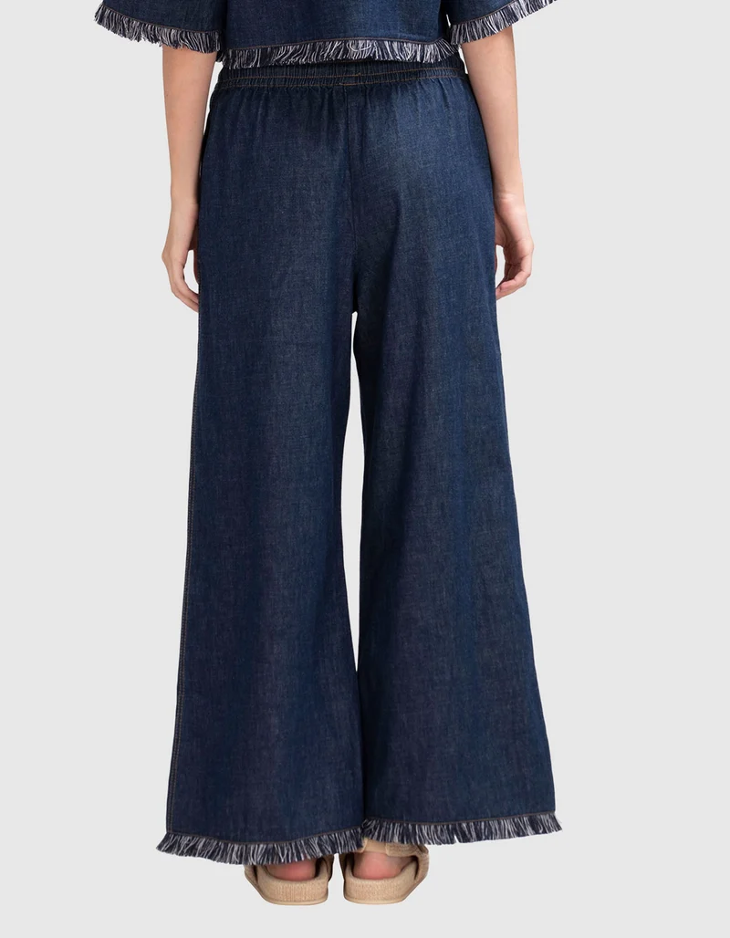 Wide-Leg Jeans Rhiannon mit Fransen