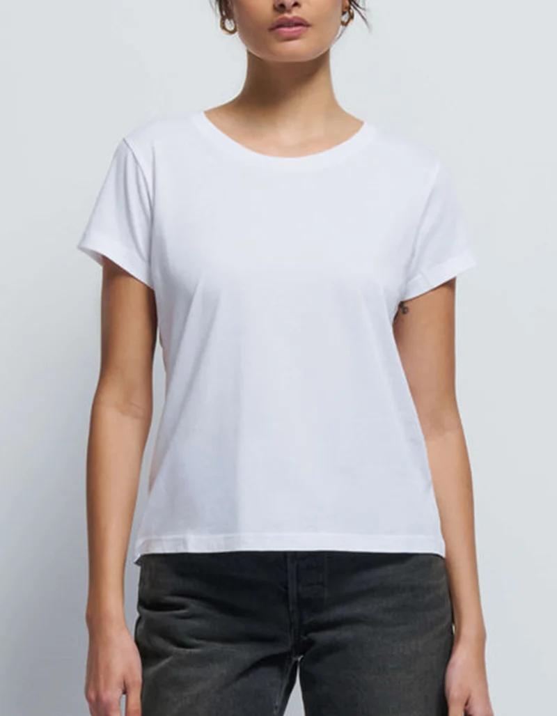 Boxy-Cut T-Shirt Goldie mit Rundhalsausschnitt