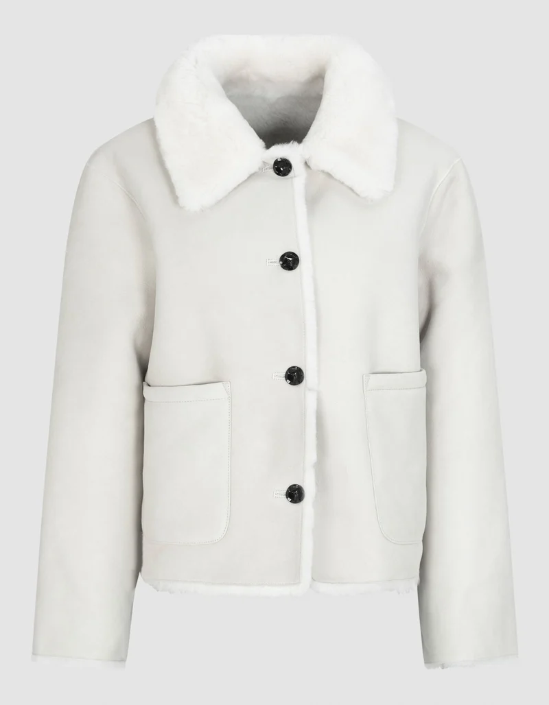 Lammleder-Shearling-Wendejacke