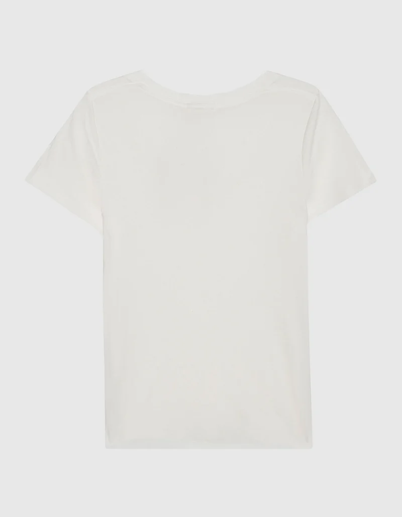 T-Shirt mit V-Ausschnitt