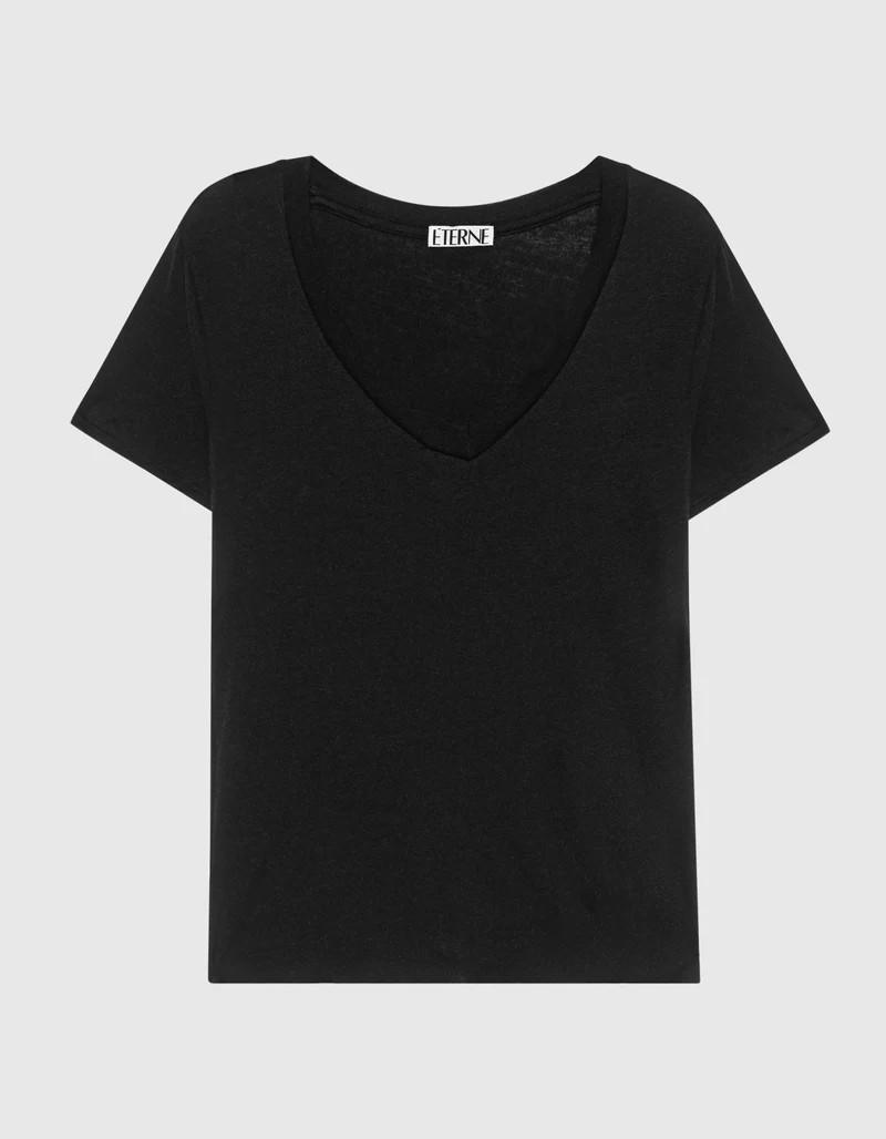 T-Shirt mit V-Ausschnitt
