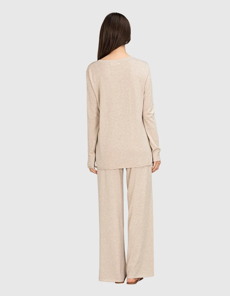 Loose-Fit Feinstrick-Pullover mit Kaschmir-Anteil