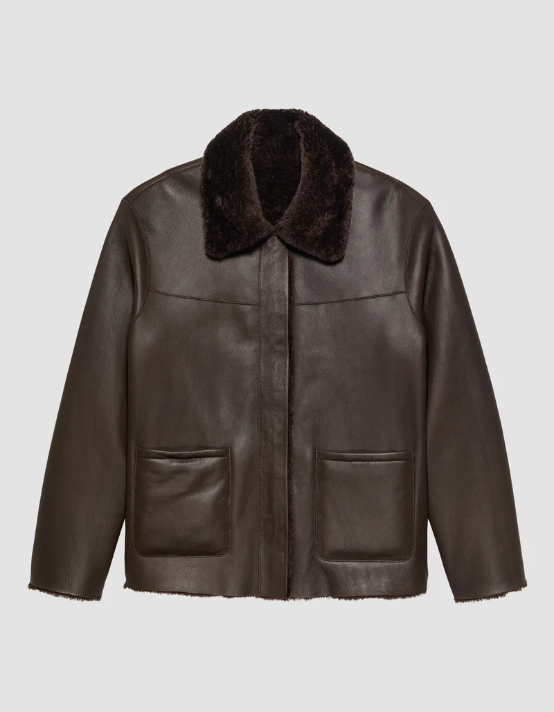Schafleder-Shearling Wendejacke