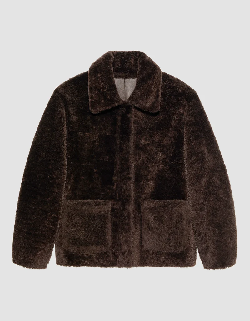 Schafleder-Shearling Wendejacke