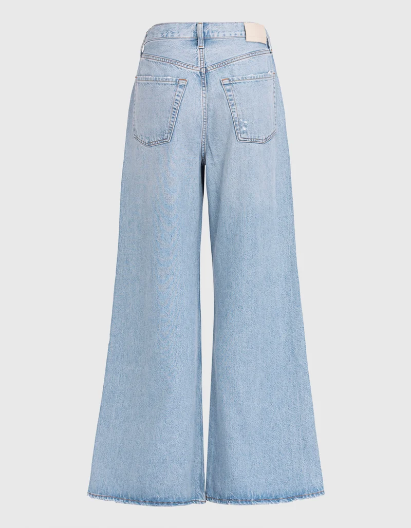 Wide-Leg Jeans mit Destroyed-Details