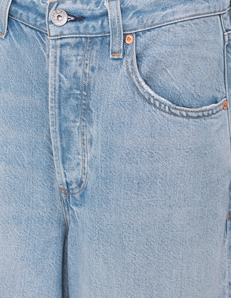 Wide-Leg Jeans mit Destroyed-Details