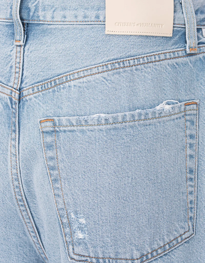 Wide-Leg Jeans mit Destroyed-Details