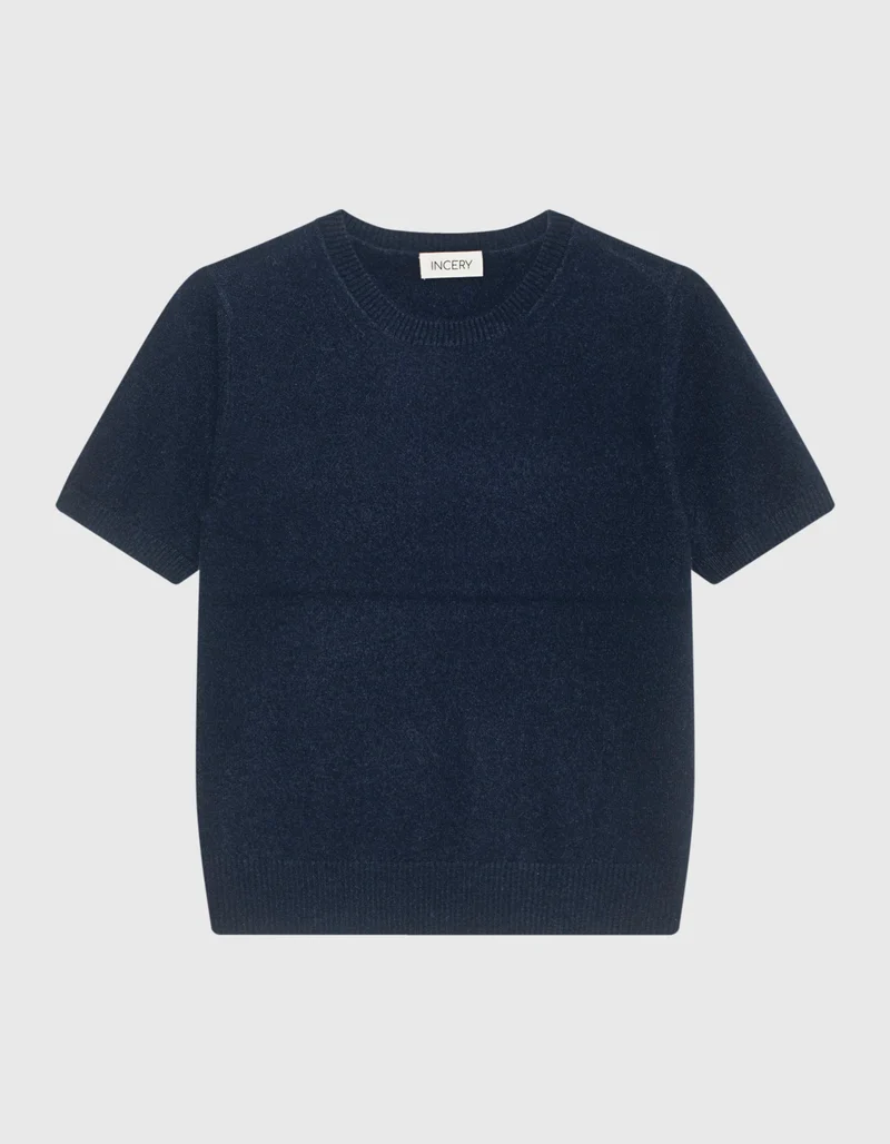 Kurzarm Kaschmir-Pullover