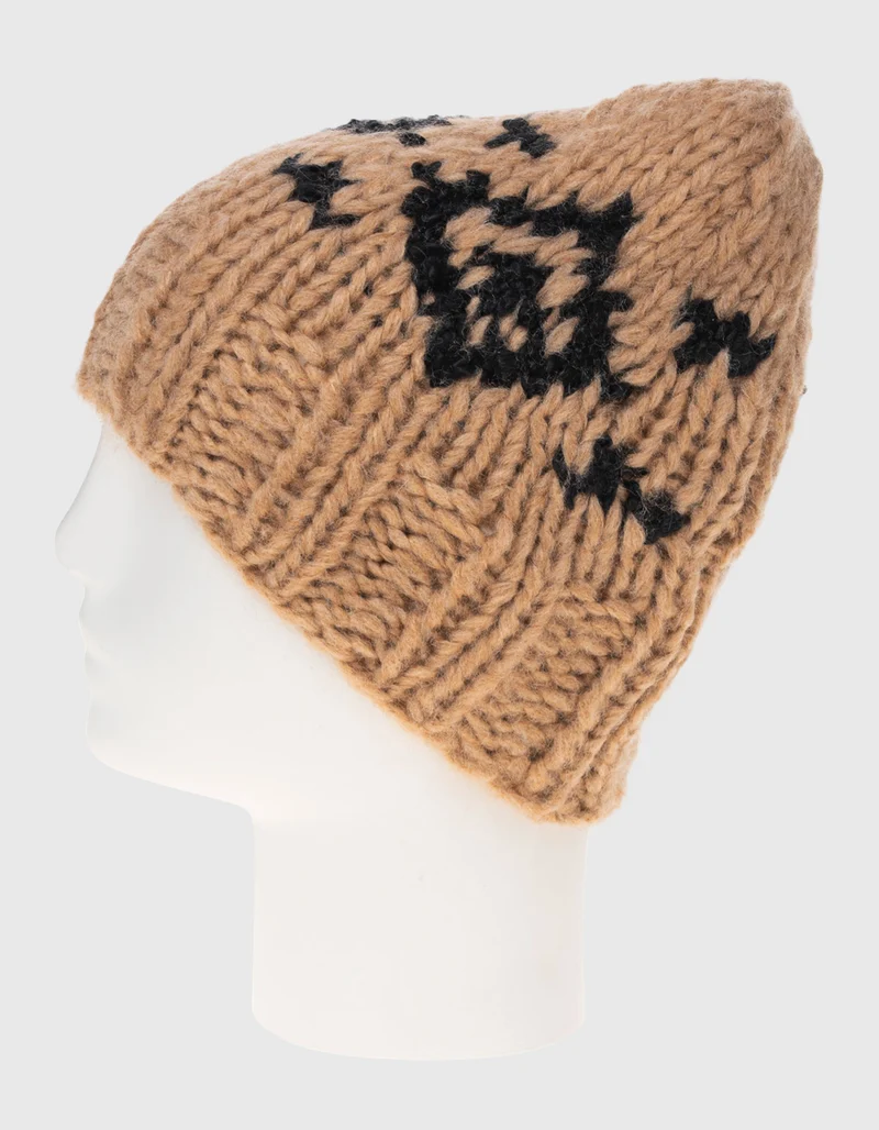 Gemusterte Kaschmir-Beanie