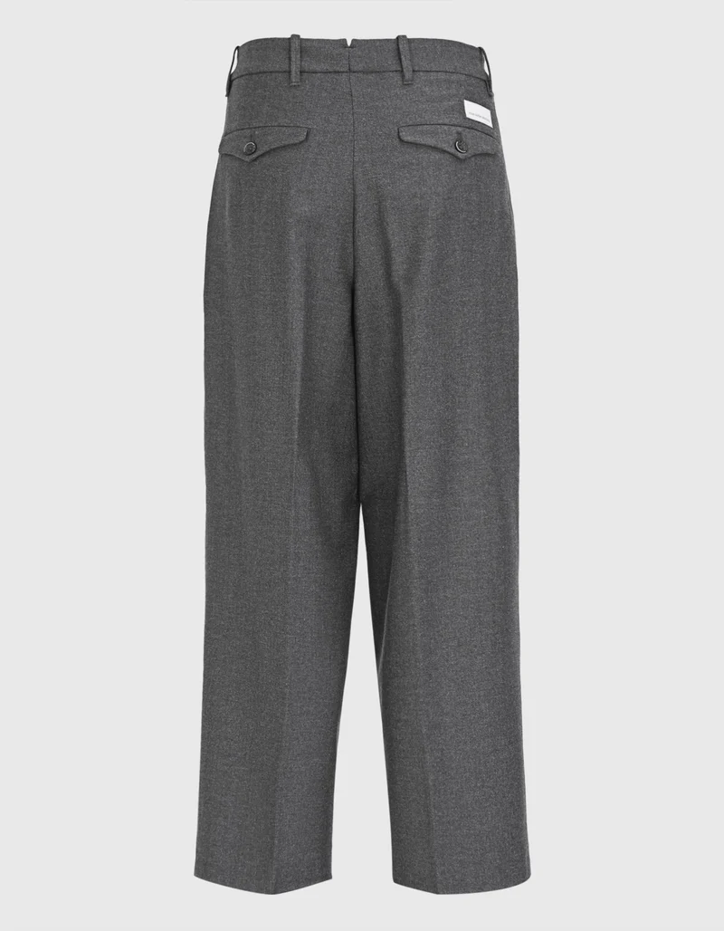 Woll-Mix Bundfalten-Culotte