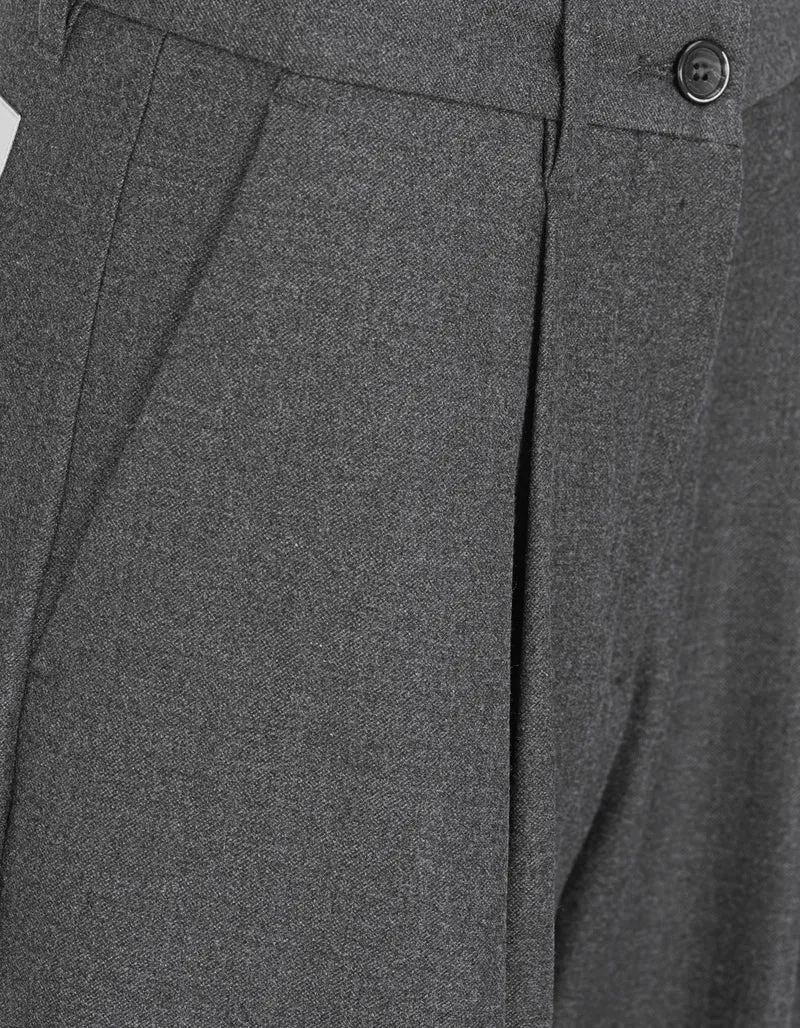 Woll-Mix Bundfalten-Culotte