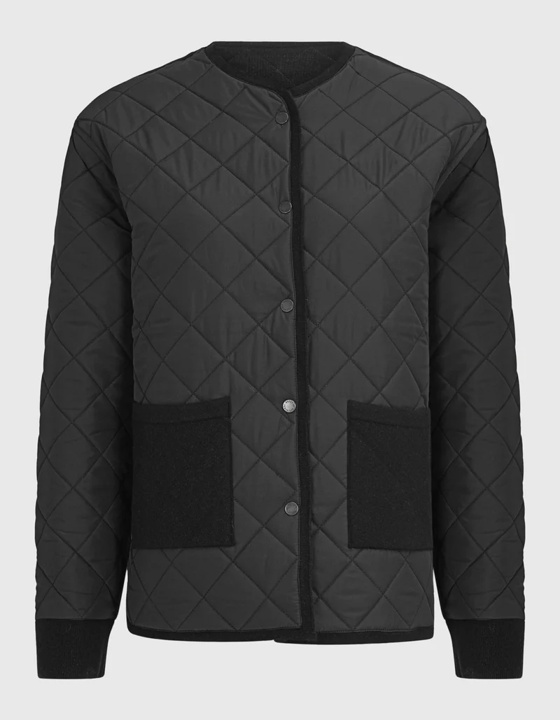 Gesteppte Woll-Kaschmir-Mix-Wendejacke