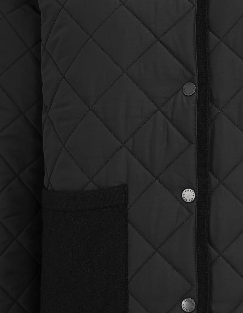 Gesteppte Woll-Kaschmir-Mix-Wendejacke