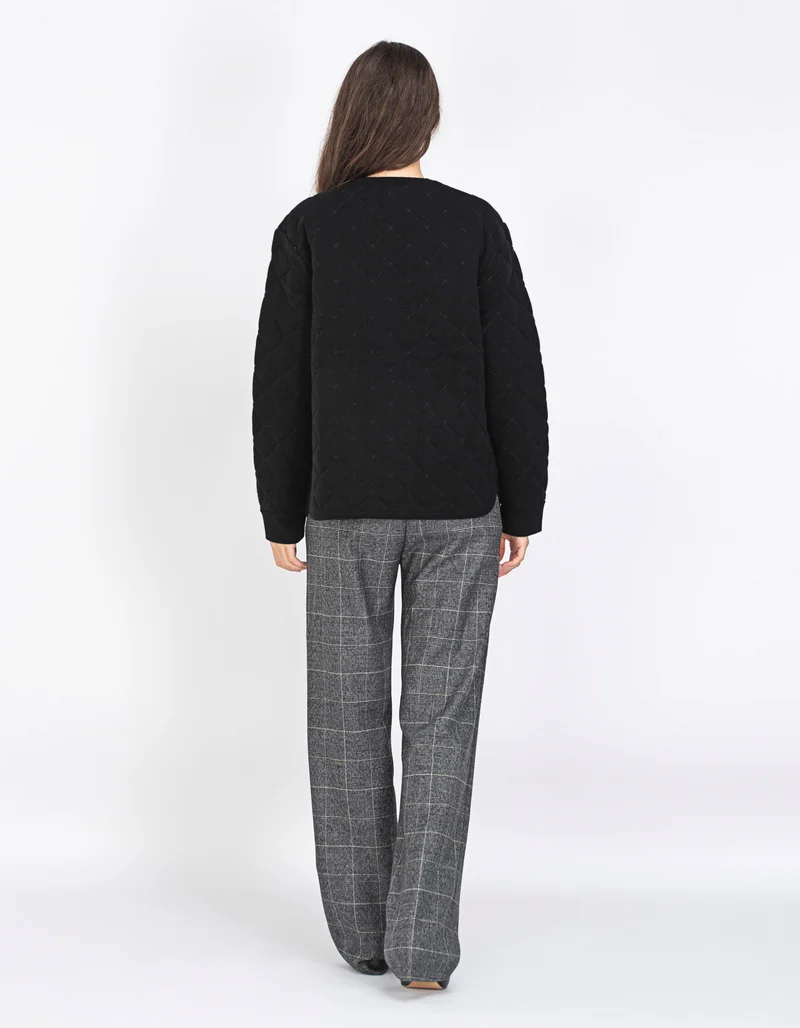 Gesteppte Woll-Kaschmir-Mix-Wendejacke