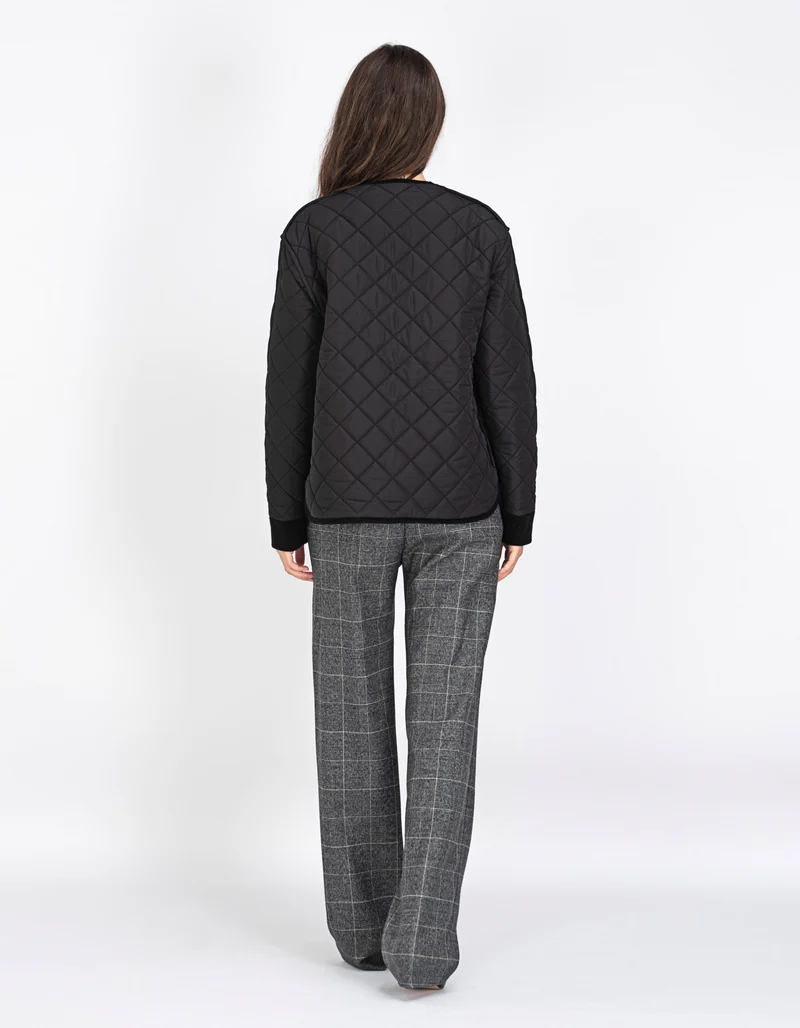 Gesteppte Woll-Kaschmir-Mix-Wendejacke