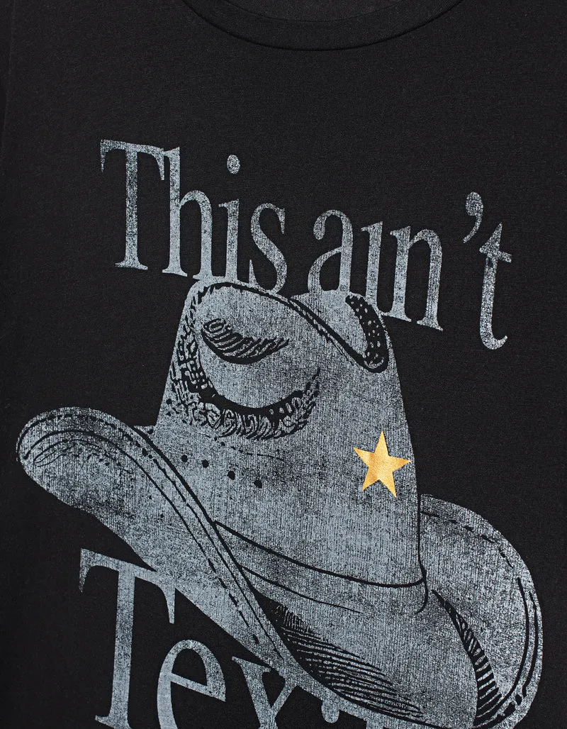 Bedrucktes Oversize T-Shirt This Ain't Texas