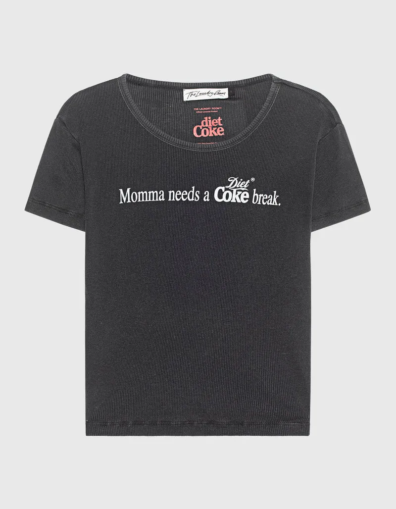 Bedrucktes Cropped T-Shirt Momma Needs