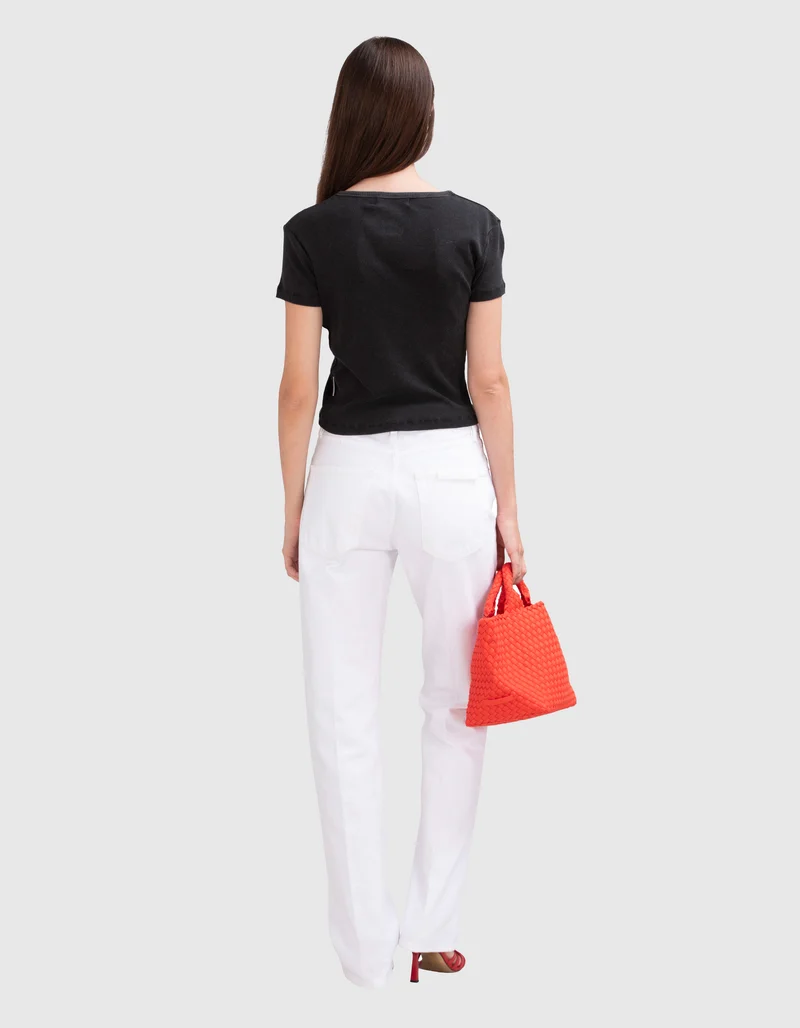 Bedrucktes Cropped T-Shirt Momma Needs