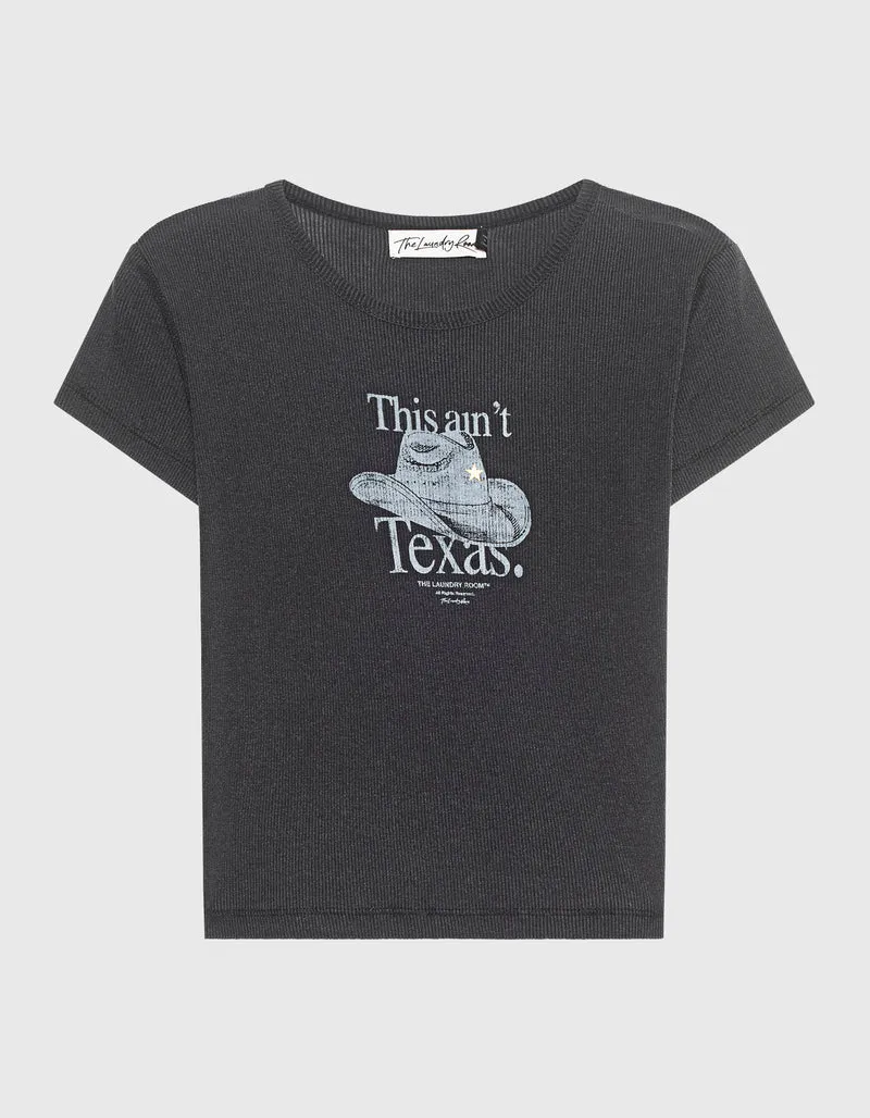 Bedrucktes Cropped T-Shirt This Ain't Texas