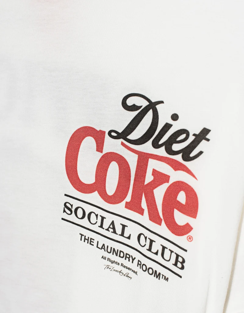 Bedrucktes Oversize T-Shirt Diet Coke
