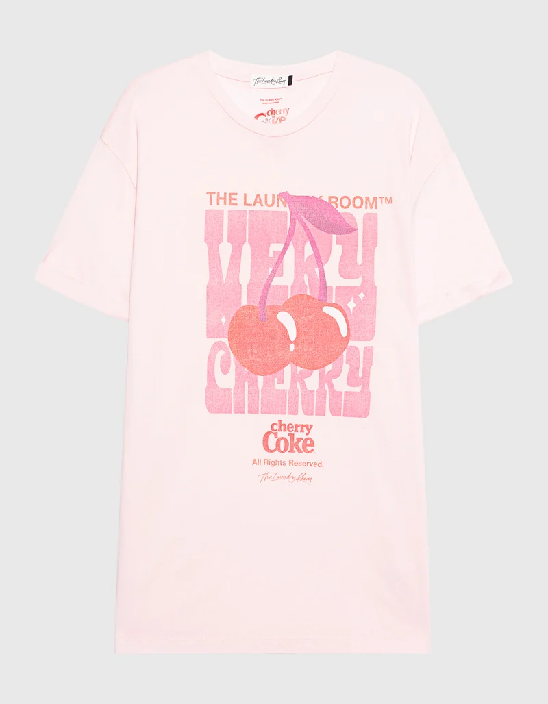 Bedrucktes Oversize T-Shirt Very Cherry