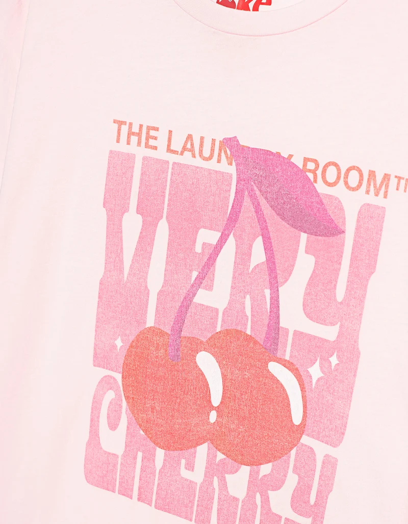 Bedrucktes Oversize T-Shirt Very Cherry