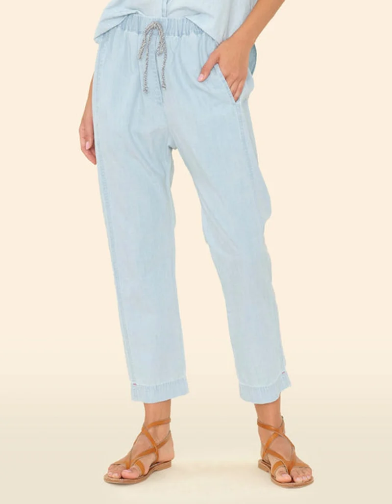 Cropped Hose Draper mit elastischem Bund