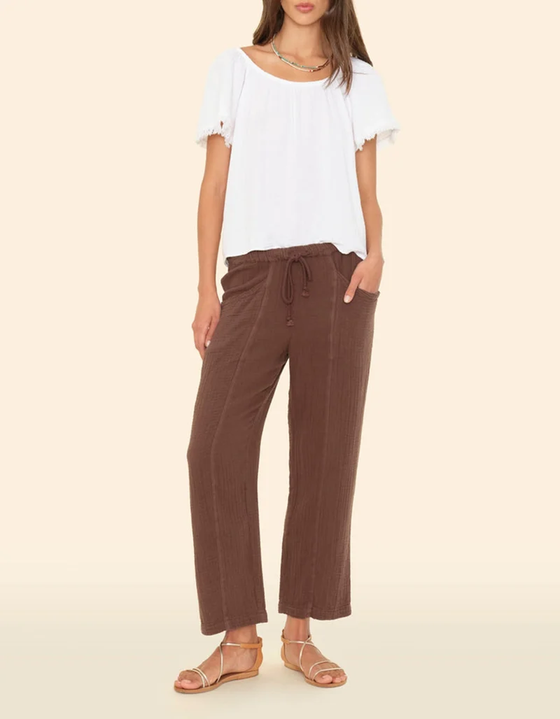 Cropped Musselin-Hose Ozzie