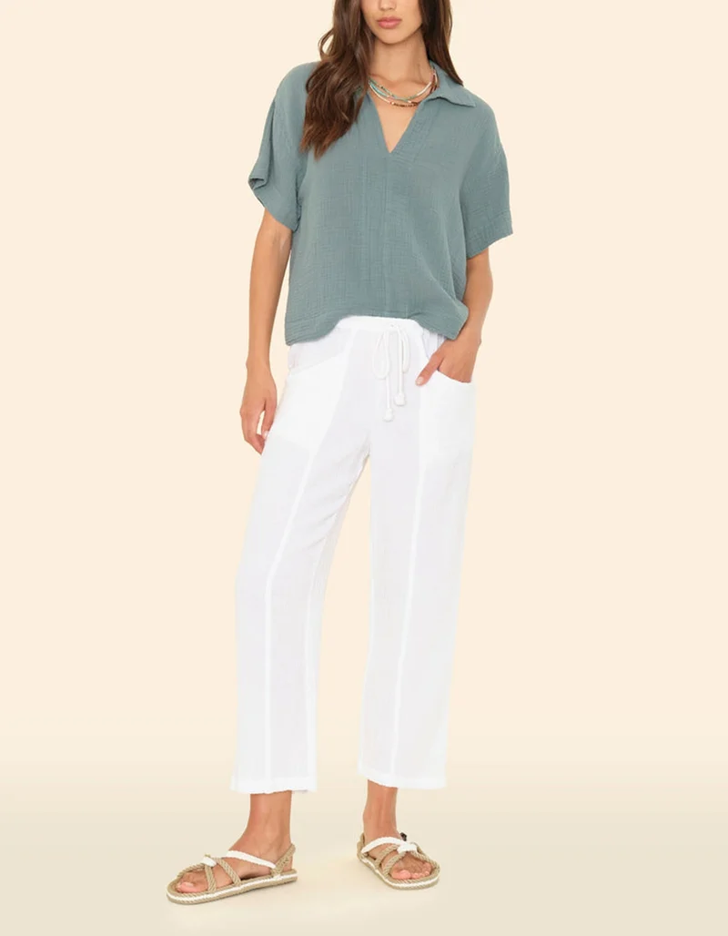 Cropped Musselin-Hose Ozzie