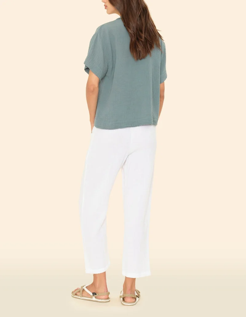 Cropped Musselin-Hose Ozzie
