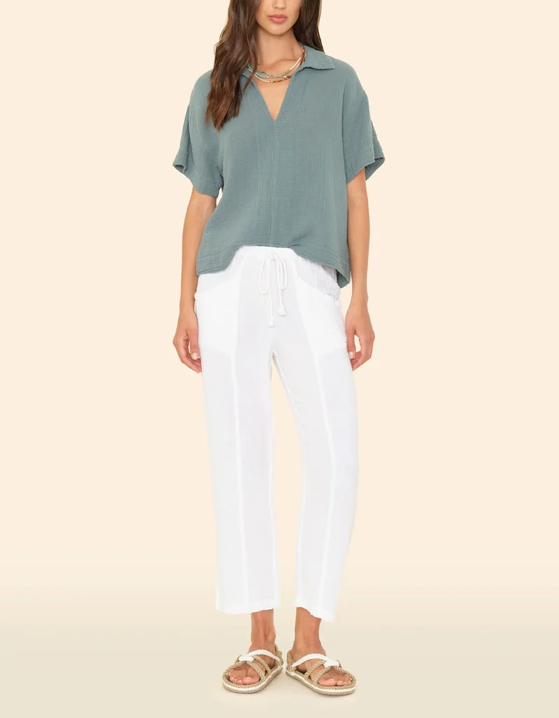 Cropped Musselin-Hose Ozzie