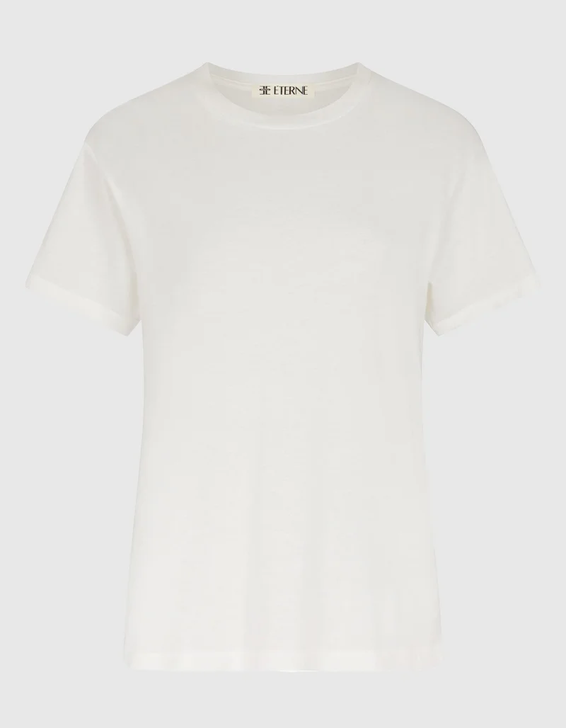Oversize T-Shirt Chloe Boyfriend mit offener Ausschnittkante
