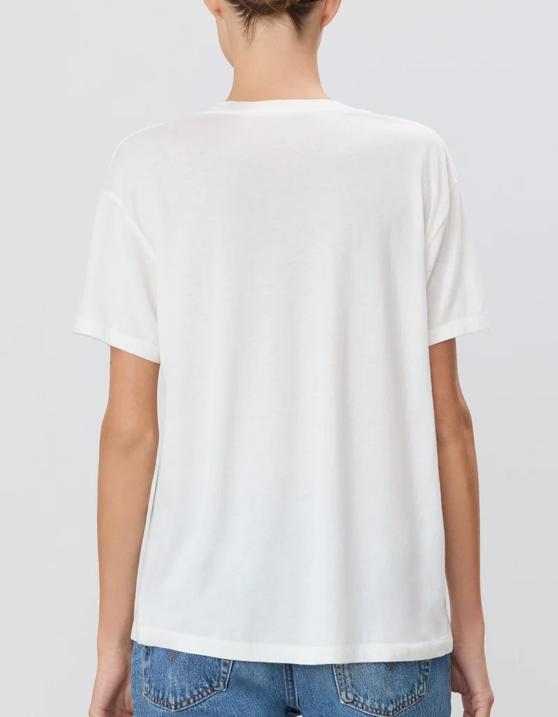 Oversize T-Shirt Chloe Boyfriend mit offener Ausschnittkante