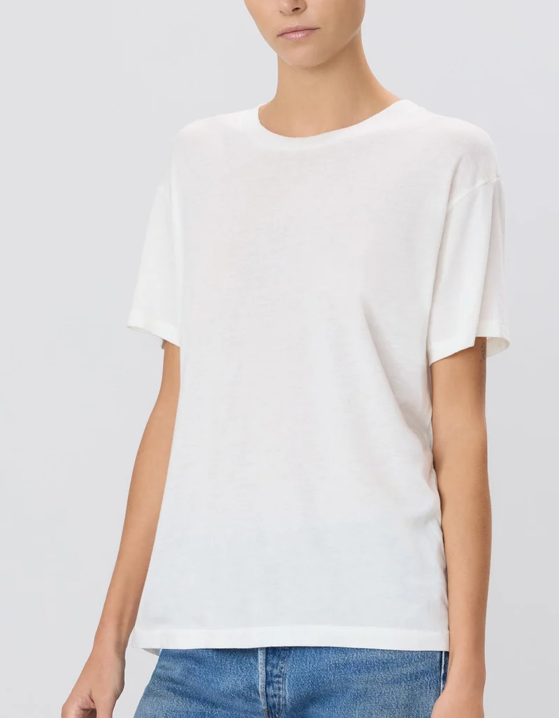 Oversize T-Shirt Chloe Boyfriend mit offener Ausschnittkante