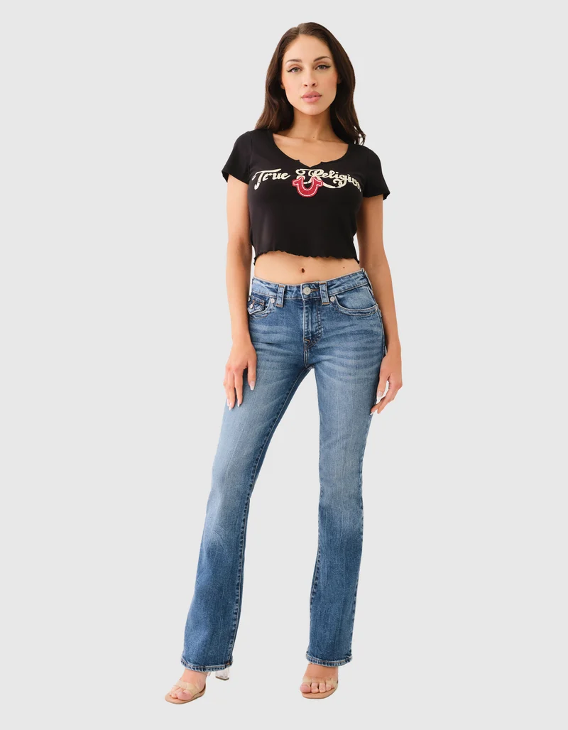 Mid Rise Bootcut Jeans Becca