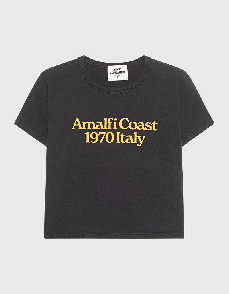 Bedrucktes T-Shirt Amalfi Cost 1970 Italy