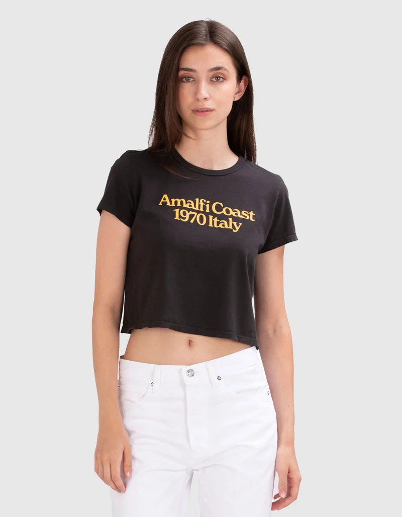 Bedrucktes T-Shirt Amalfi Cost 1970 Italy
