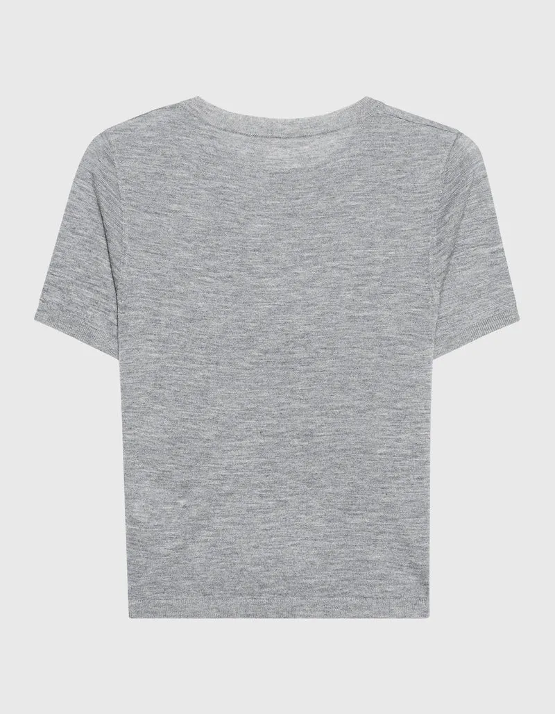 Kurzarm-Feinstrick-Pullover Delila