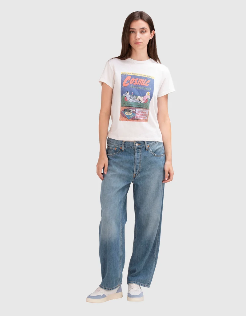 Bedrucktes T-Shirt Retrograde im Vintage-Stil