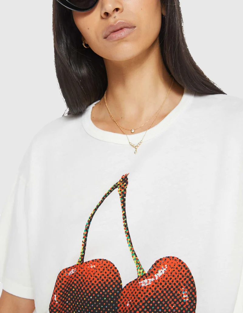 Bedrucktes Oversize T-Shirt The Sleep Over