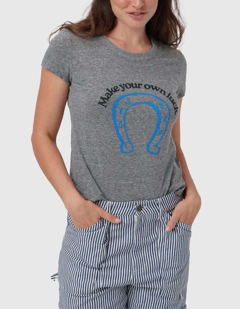 Bedrucktes T-Shirt Make Your Own Luck