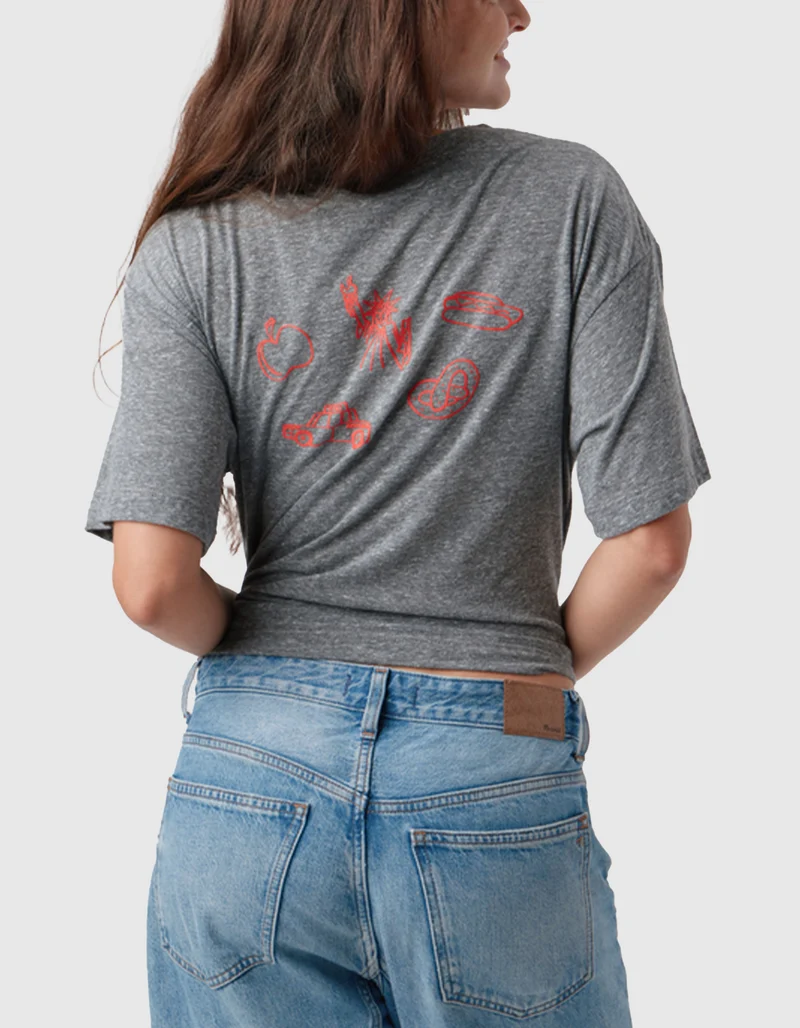 Bedrucktes T-Shirt New York