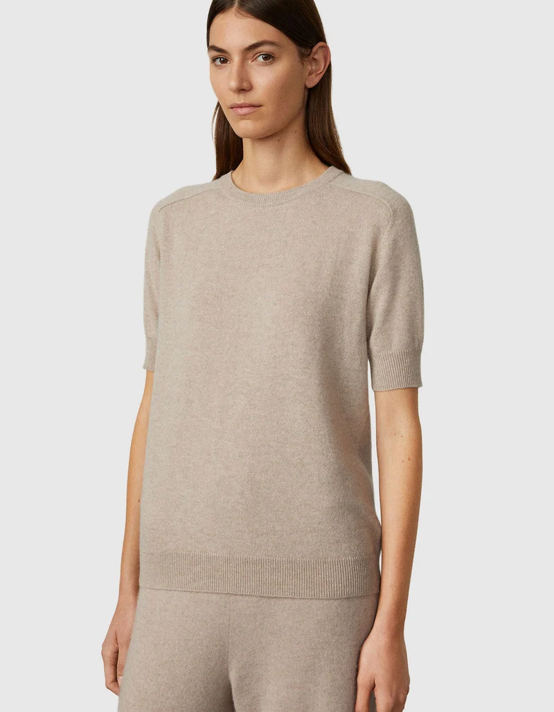 Kurzarm Kaschmir-Pullover Kenza